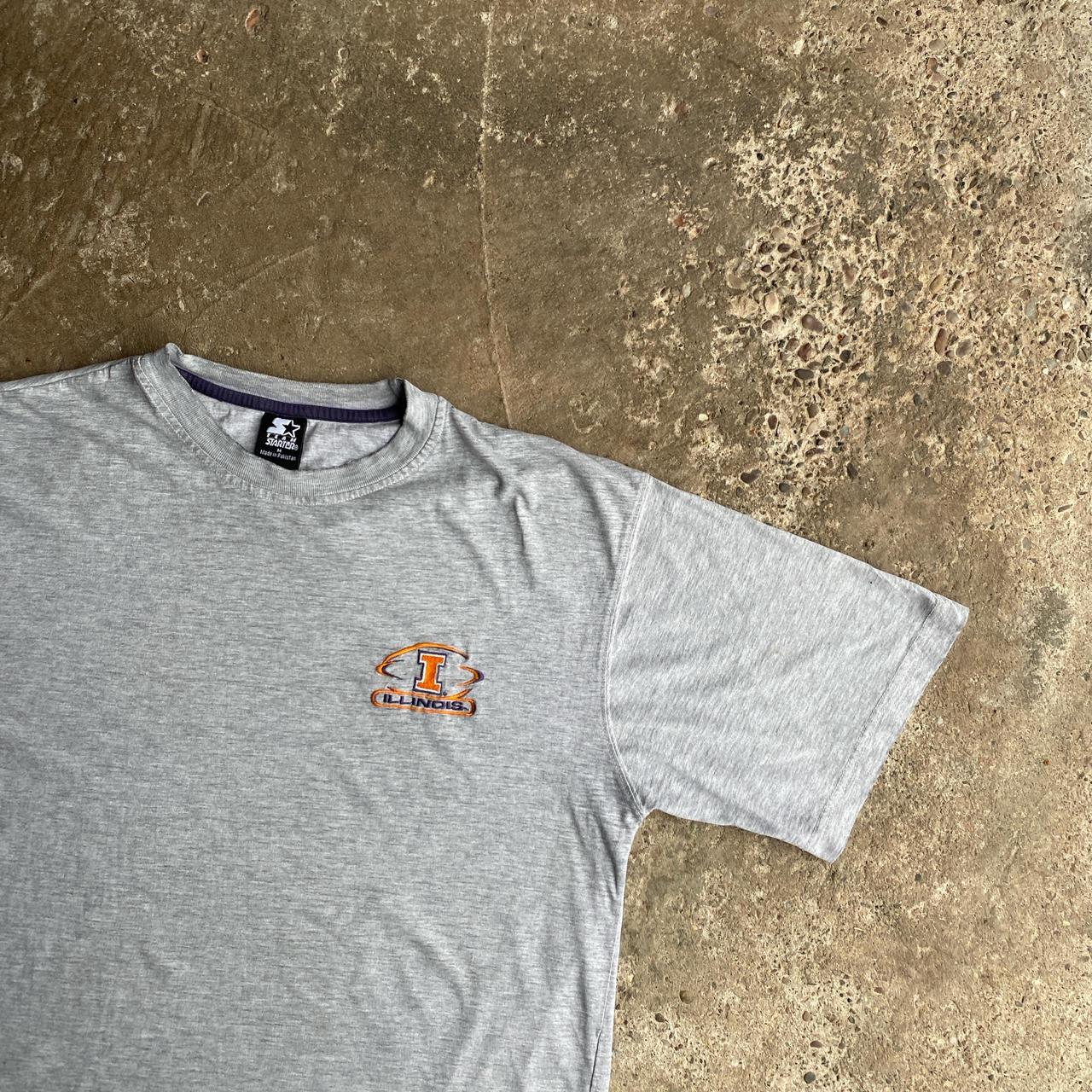 Grey Illinois Graphic Starter T-Shirt - M