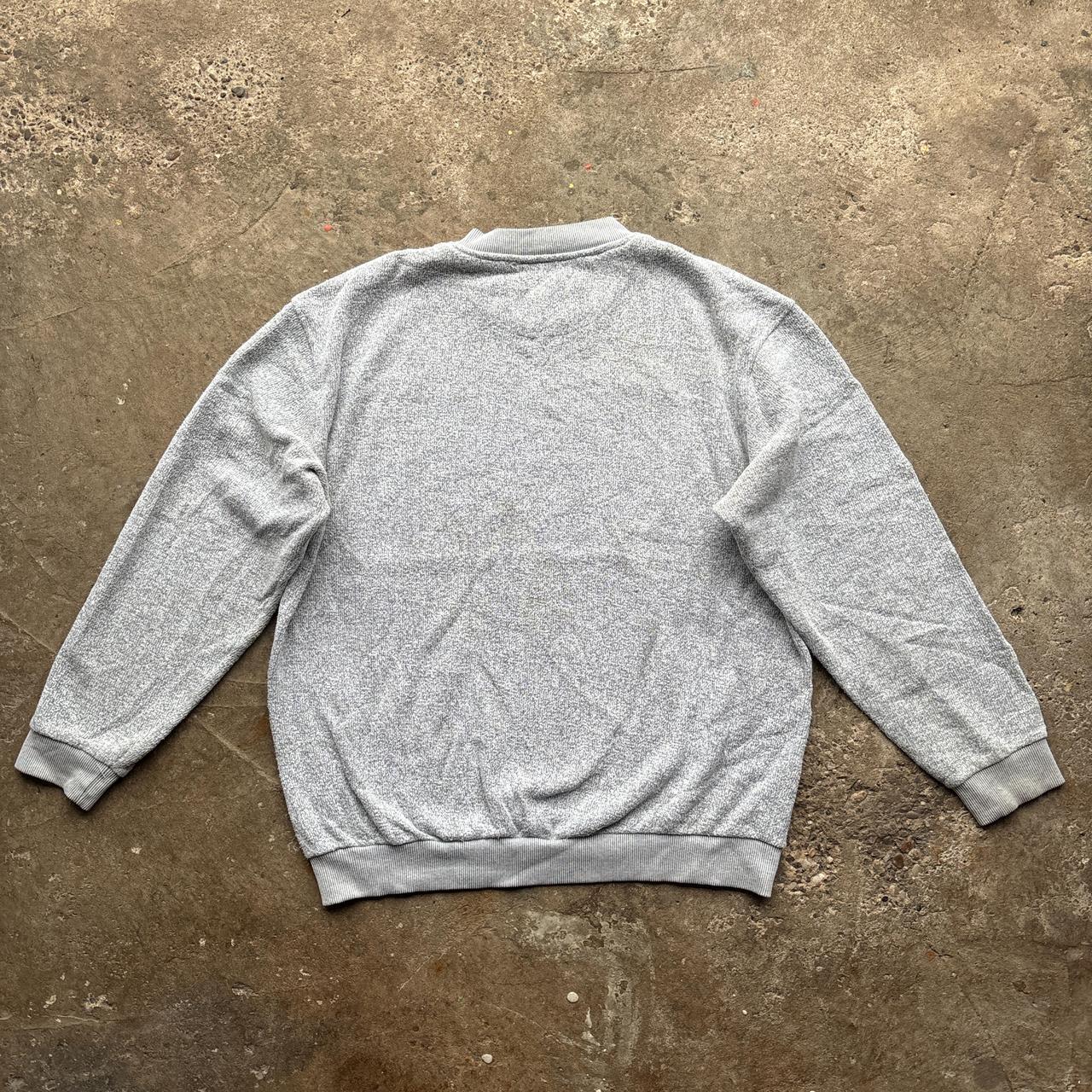 Vintage grey sweatshirt with Eagle and USA flag graphic