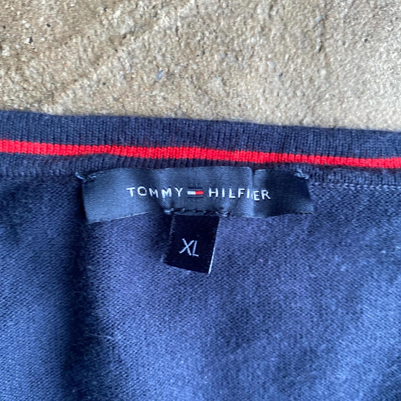 Navy V-Neck Tommy Hilfiger Jumper - XL (women’s)