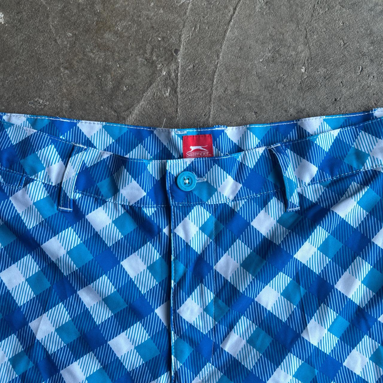 Blue & White Slazenger Patterned Shorts