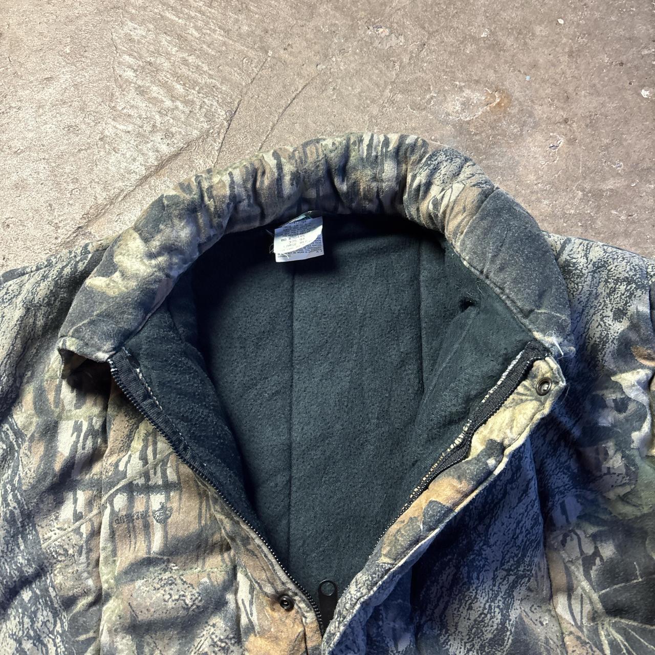 Quilted Woodland Print Full Zip Jacket - L