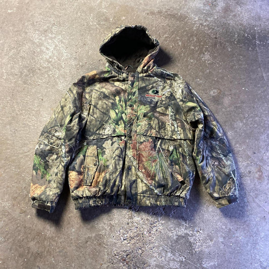 Mossy Oak Woodland Print Hooded Jacket - XL