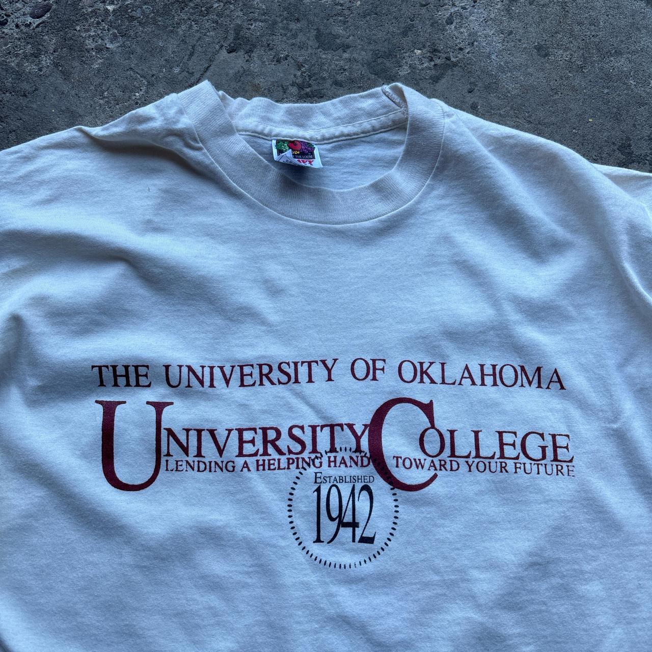 Cream University of Oklahoma single stitch t-shirt - XL