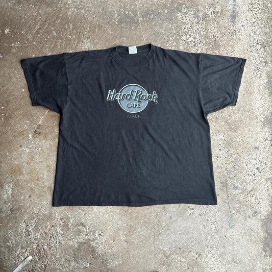 Black Hard Rock Cafe Maui Graphic T-Shirt - 2XL