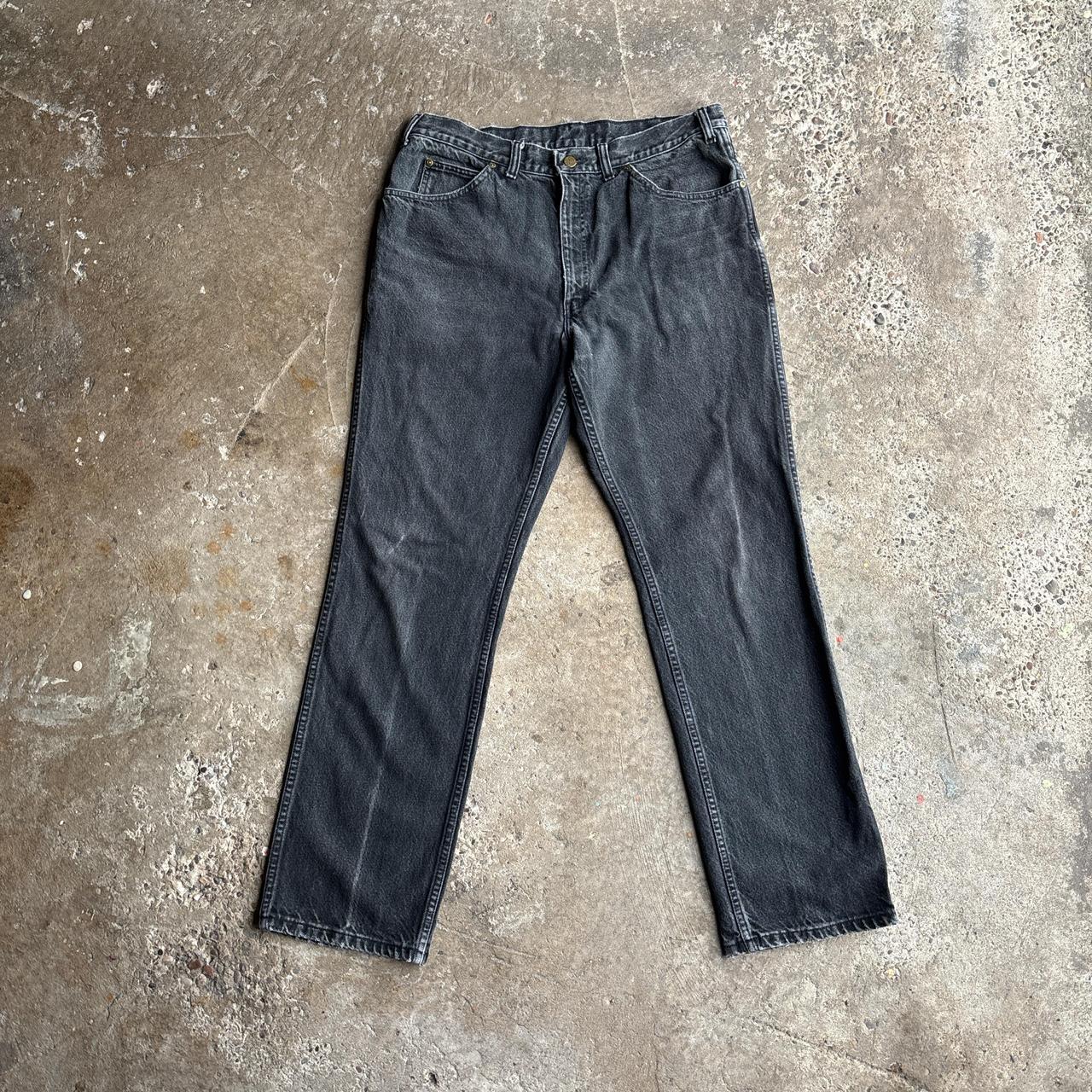 Black Washed Denim Lee Jeans - W36