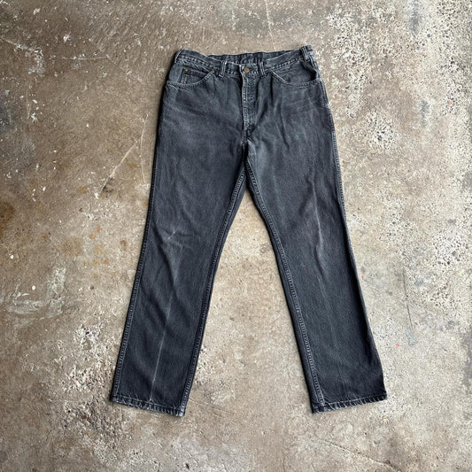 Black Washed Denim Lee Jeans - W36