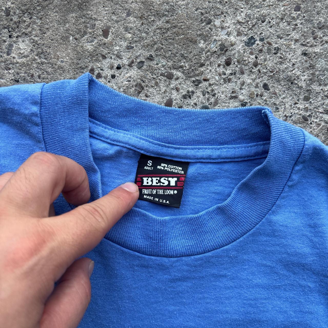 Blue ‘Windham’ graphic single stitch t-shirt - S
