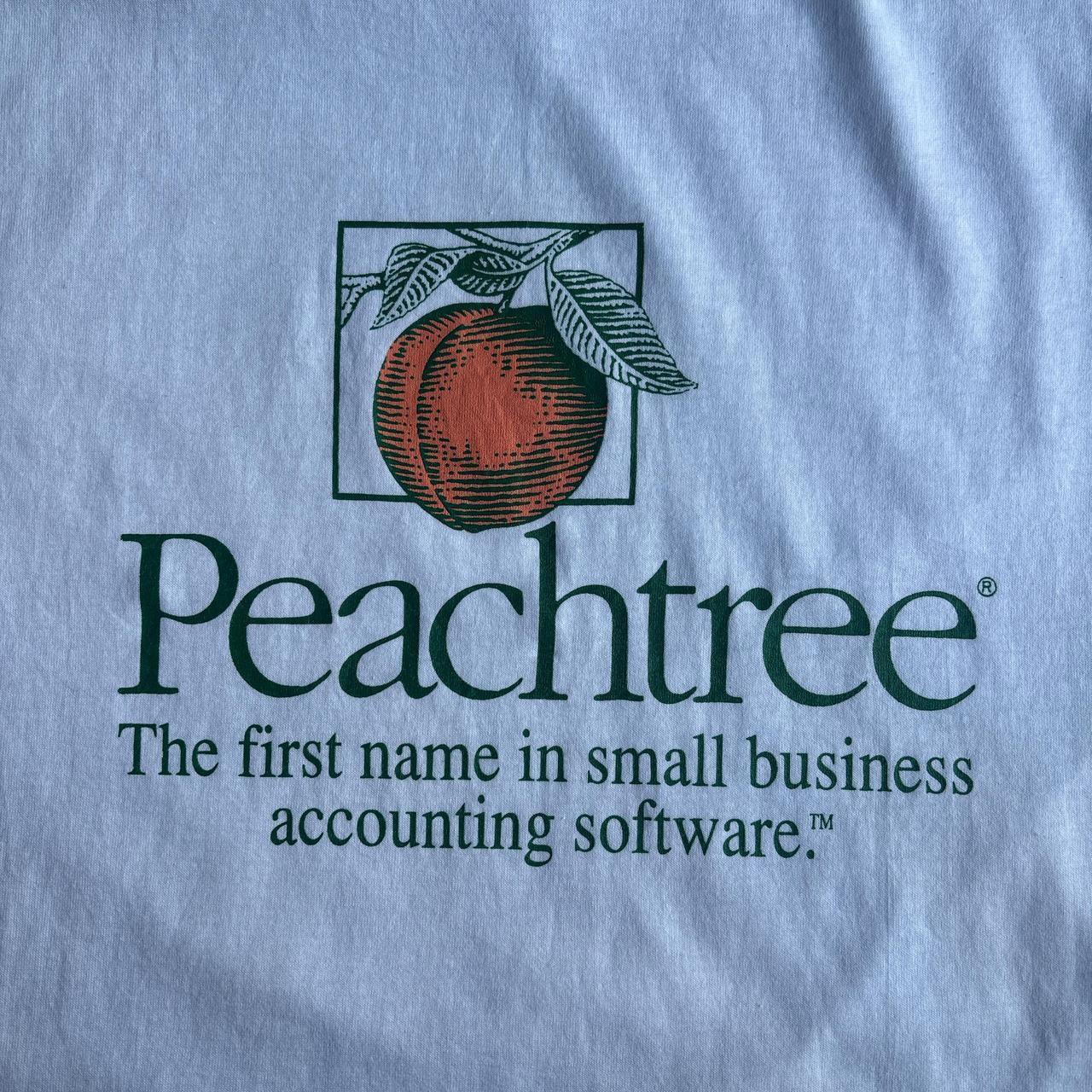 White Peachtree Vintage Single Stitch Graphic T-Shirt