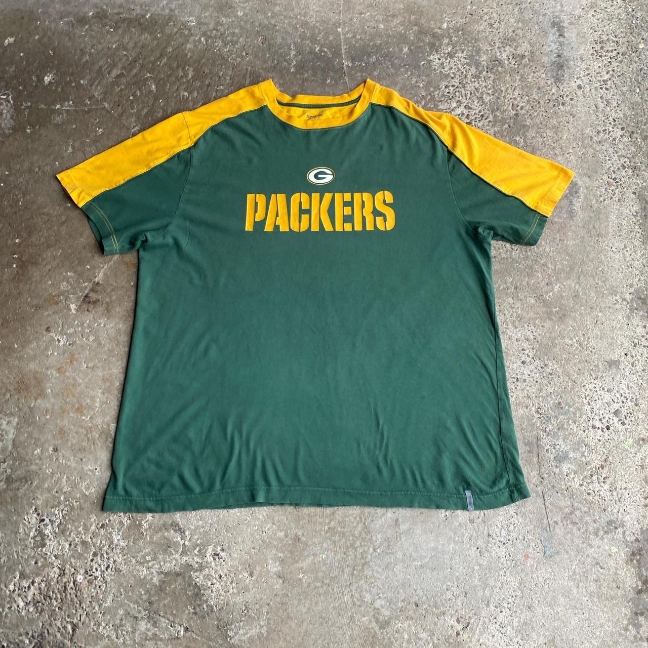Green & Yellow Green Bay Packers Reebok T-Shirt - 3XL