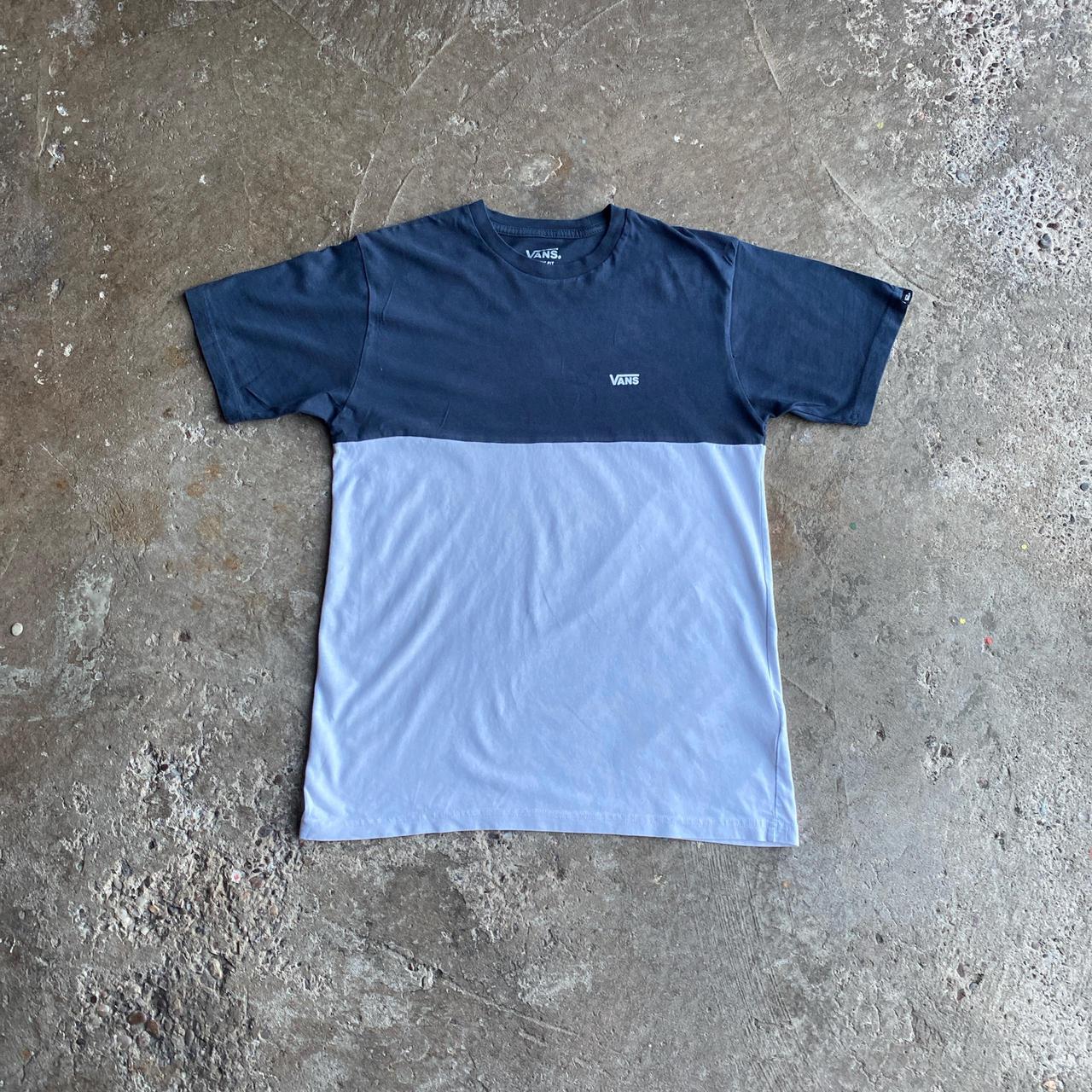 Navy & White Vans T-Shirt - S