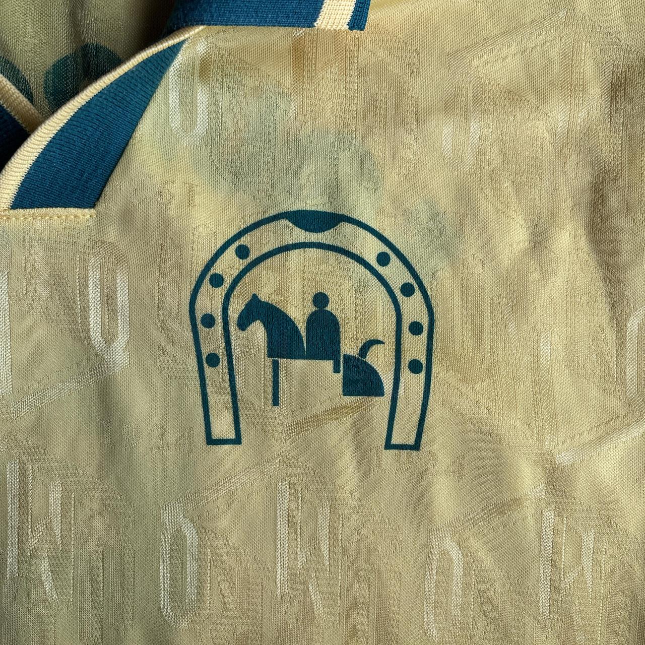 Vintage Yellow Umbro Custom Print Long-Sleeve Football Shirt