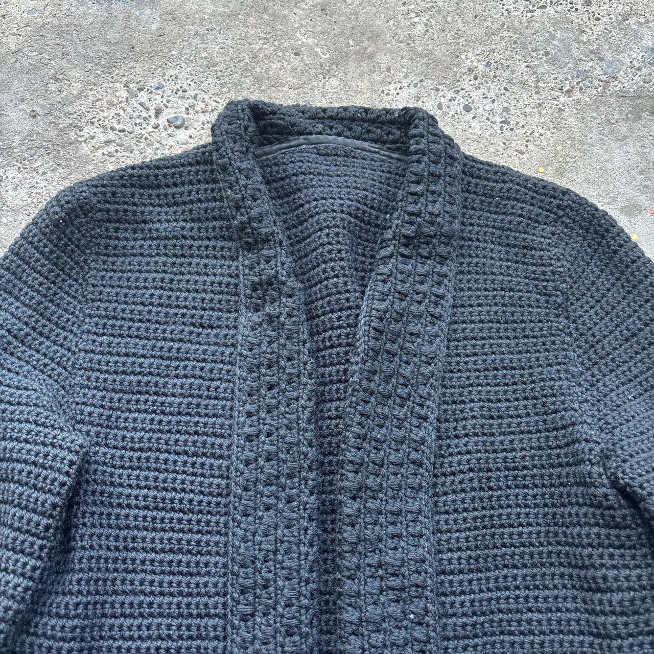 Black Hand knit cardigan - M