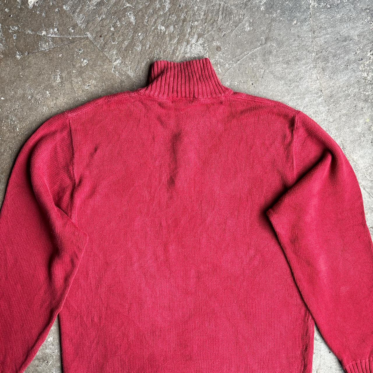 Red 1/4 Zip Nautica Sweater - 2XL