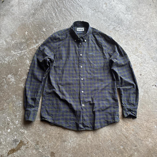 Green & Blue Barbour Checkered Long-Sleeve Shirt
