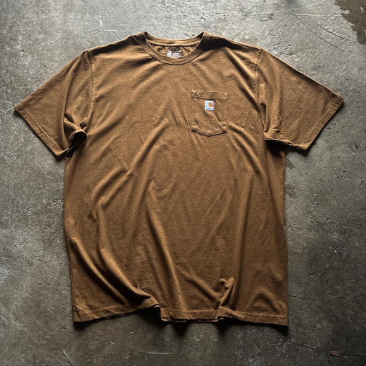 Gold / brown Carhartt t-shirt - XXL