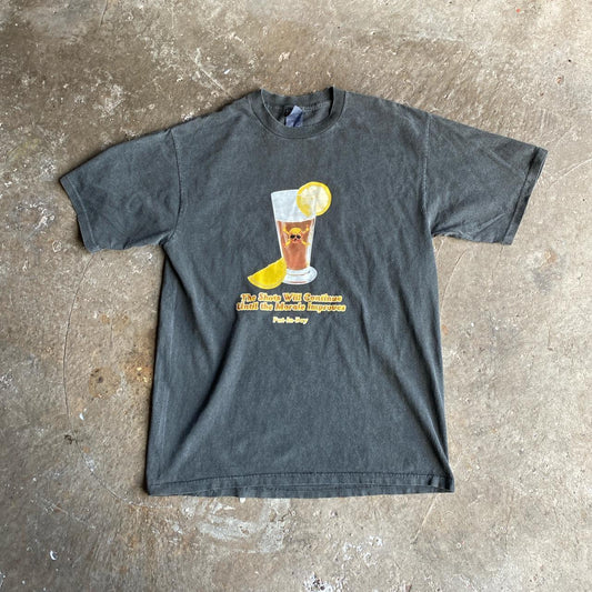 Dark Grey ‘Beer’ Graphic Bar T-Shirt