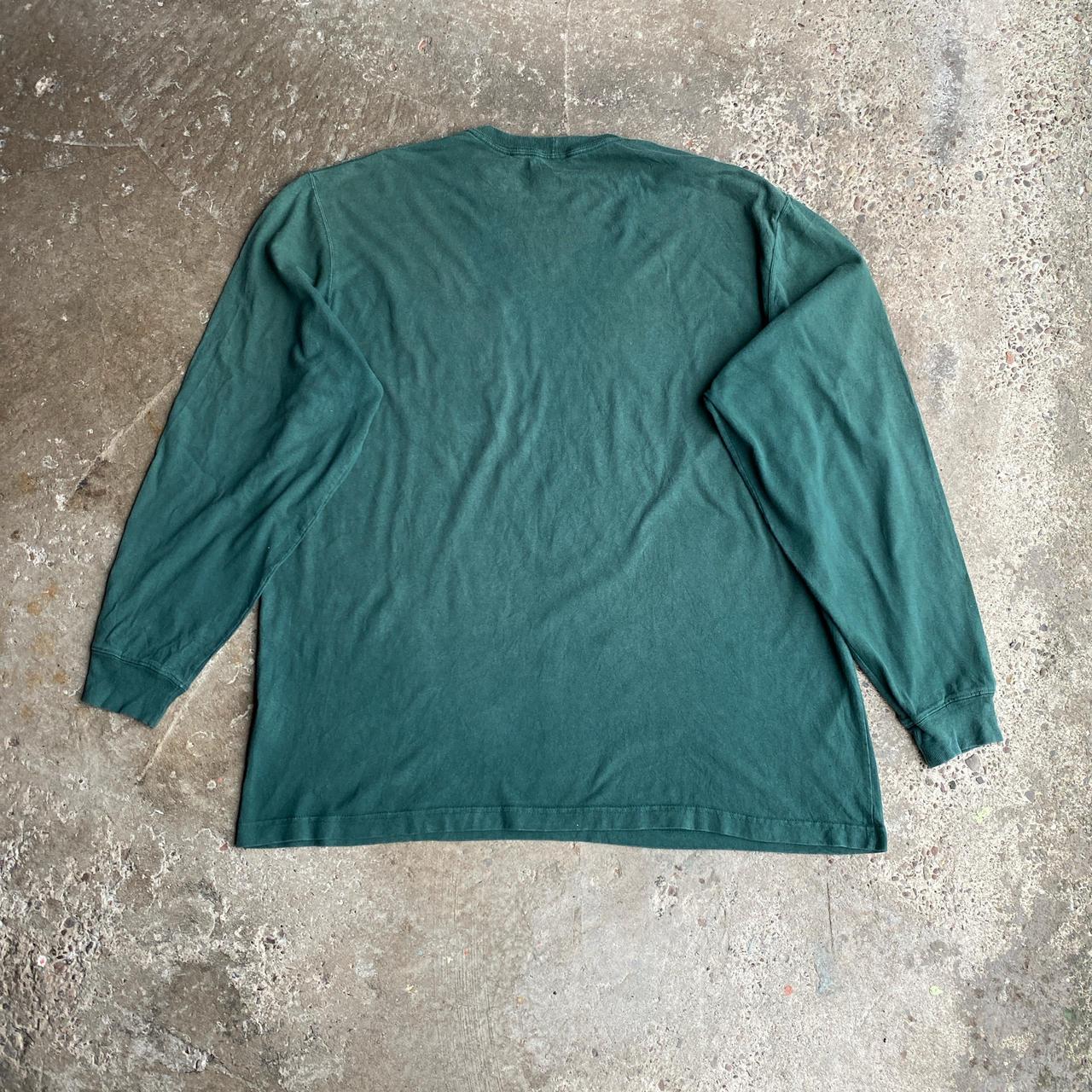 Green Long-Sleeve Carhartt Single Pocket T-Shirt - XL