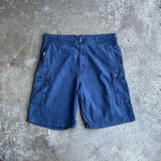 Blue Cotton/Linen Levi’s Cargo Shorts