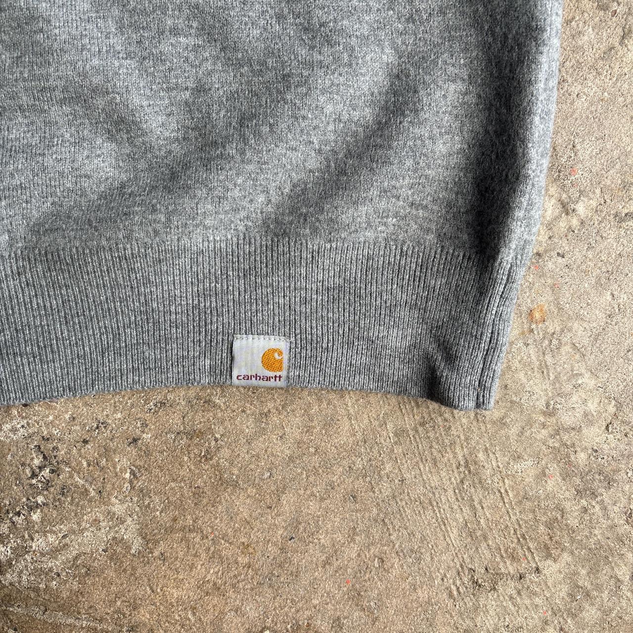 Grey Carhartt WIP Lambswool Crewneck Jumper - S