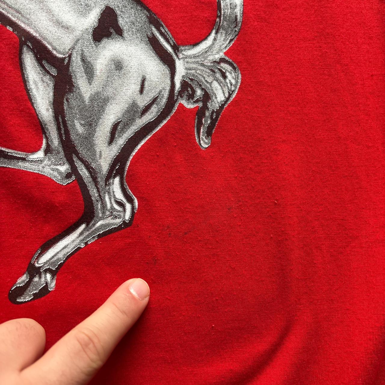 90s Red Ferrari T-shirt - L