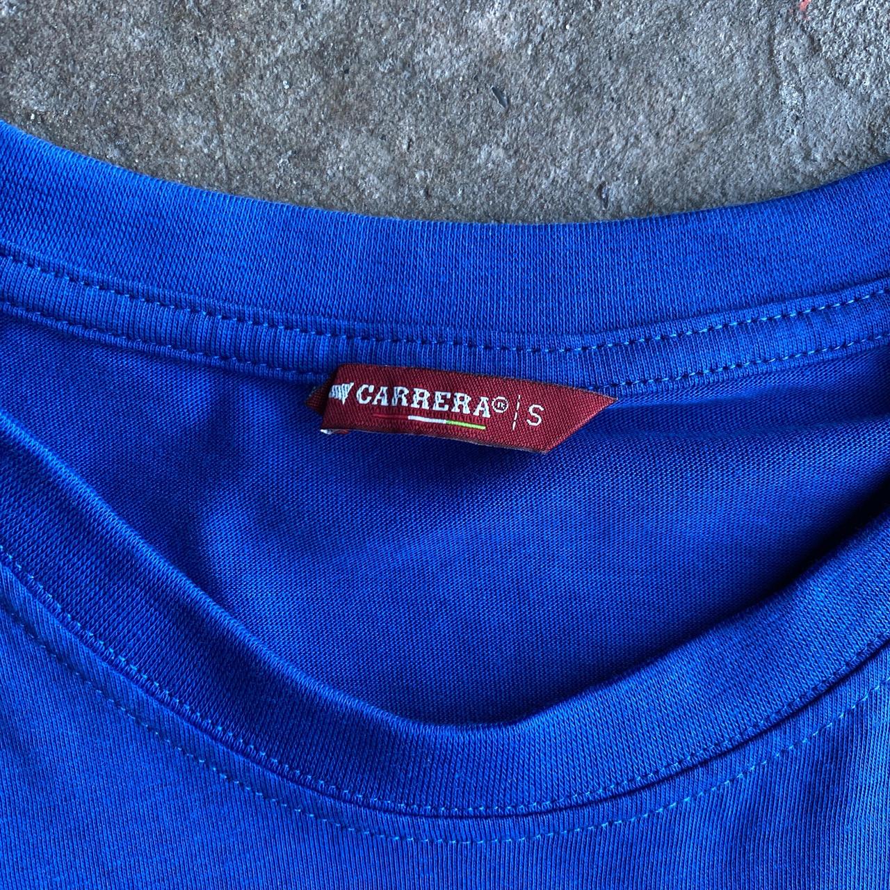 Blue Graphic Carrera T-Shirt - S