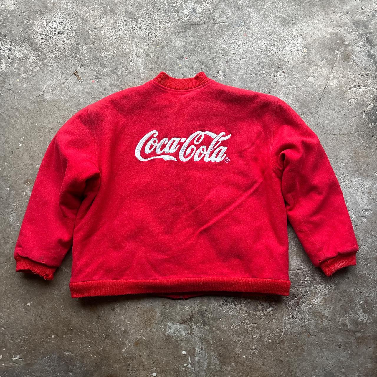 Vintage red Coca Cola bomber jacket