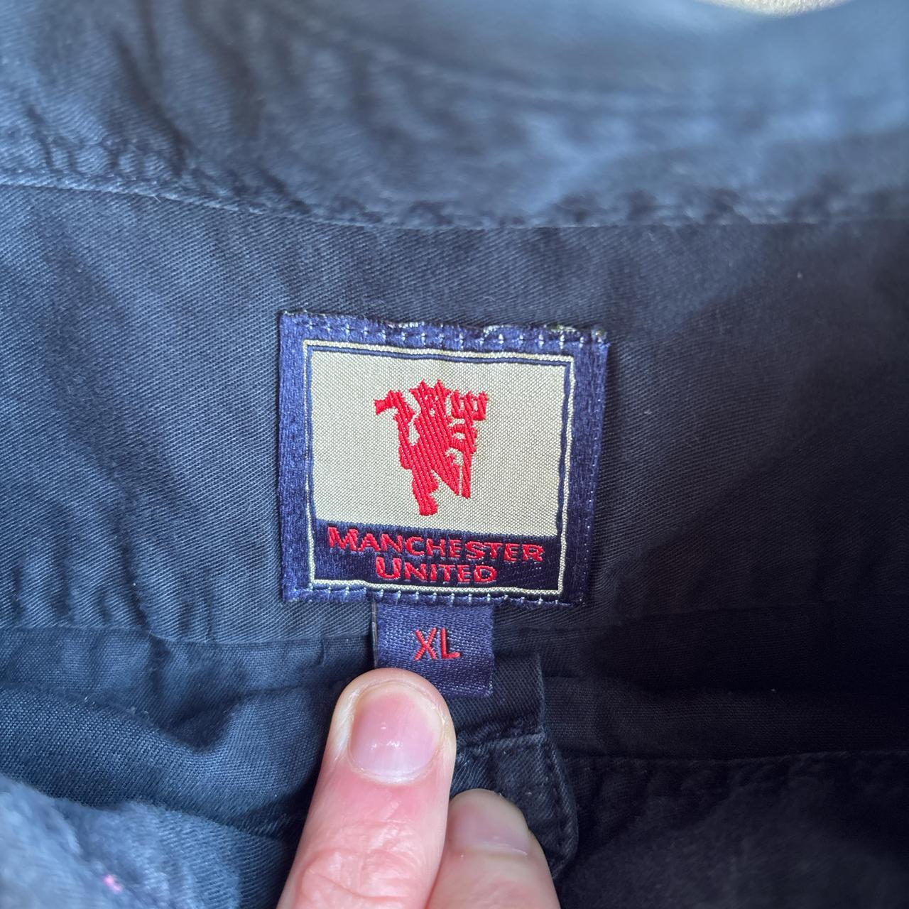 Navy Manchester United Smart Long Sleeve Shirt