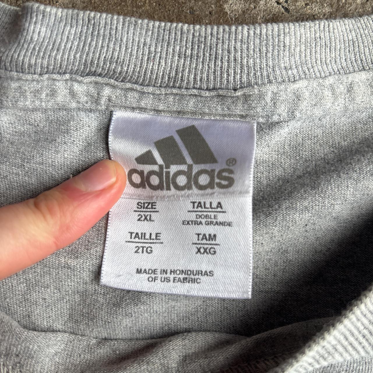 Grey Adidas Graphic Football/Soccer T-Shirt