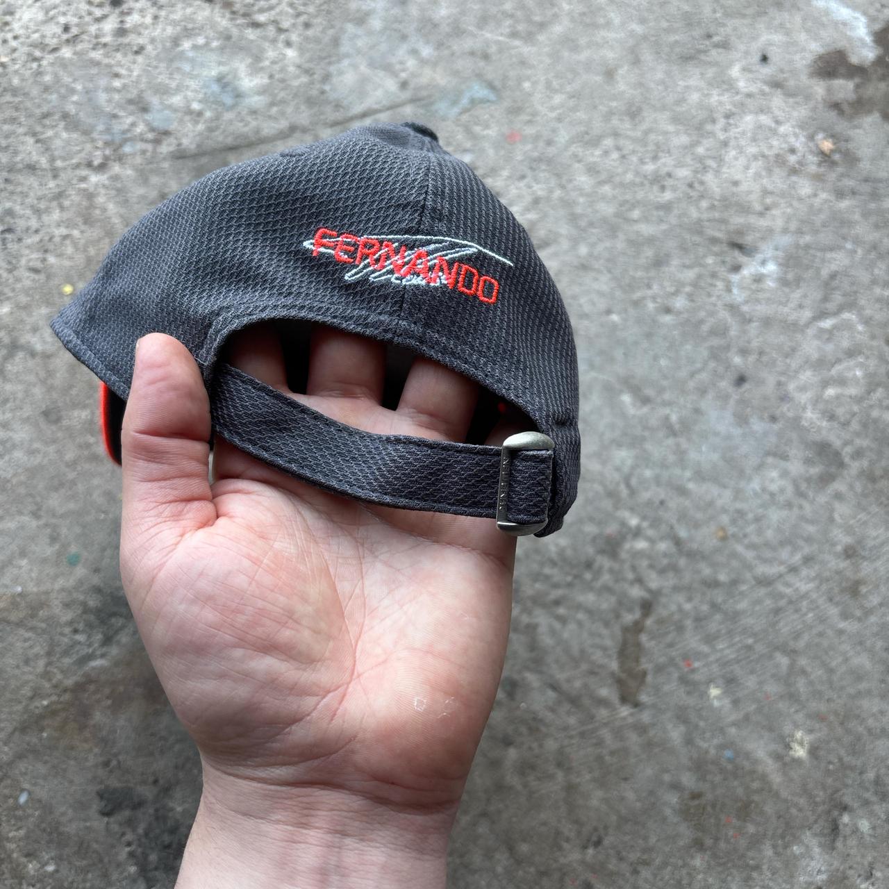 New Era Curved Brim 9FORTY Fernando Alonso McLaren Racing Formula 1 Grey Adjustable