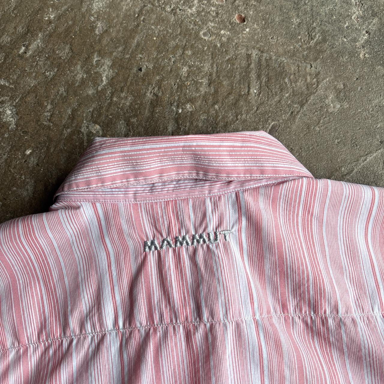 Pink Striped Mammut Short-Sleeve Shirt