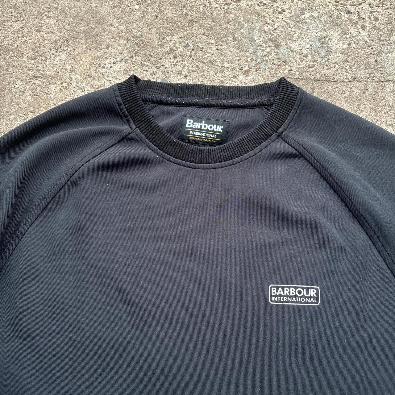 Black Barbour crew neck sweatshirt