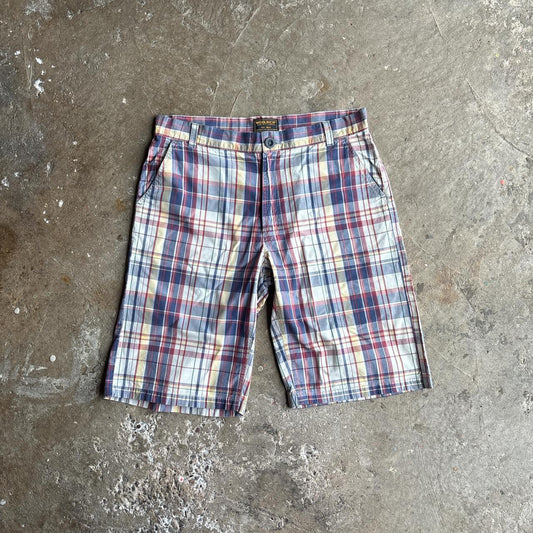 Multi-Coloured Checkered Woolrich Chino Shorts