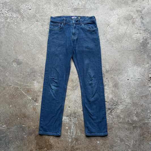 Blue Patagonia denim jeans