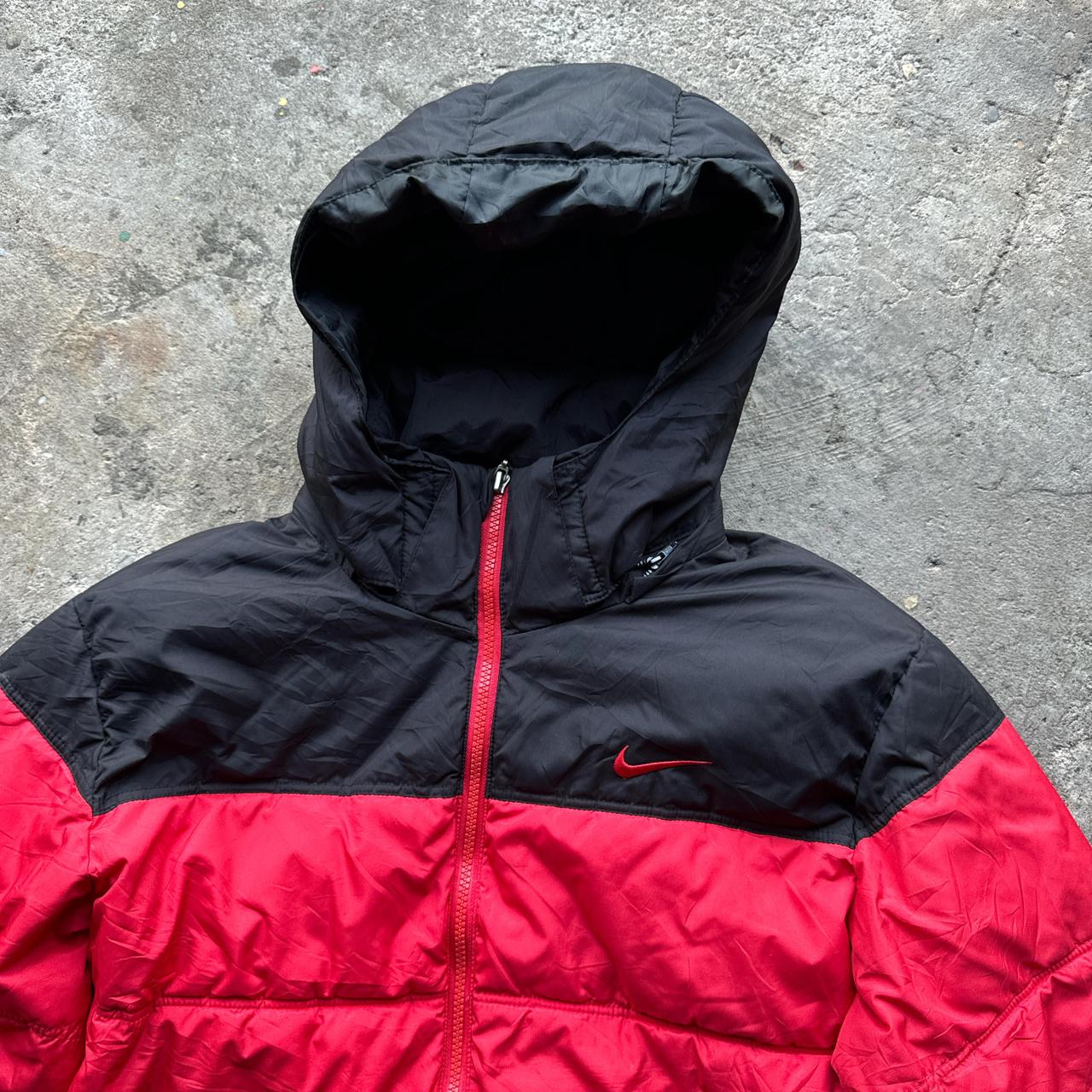 Vintage red and Black Nike Puffer