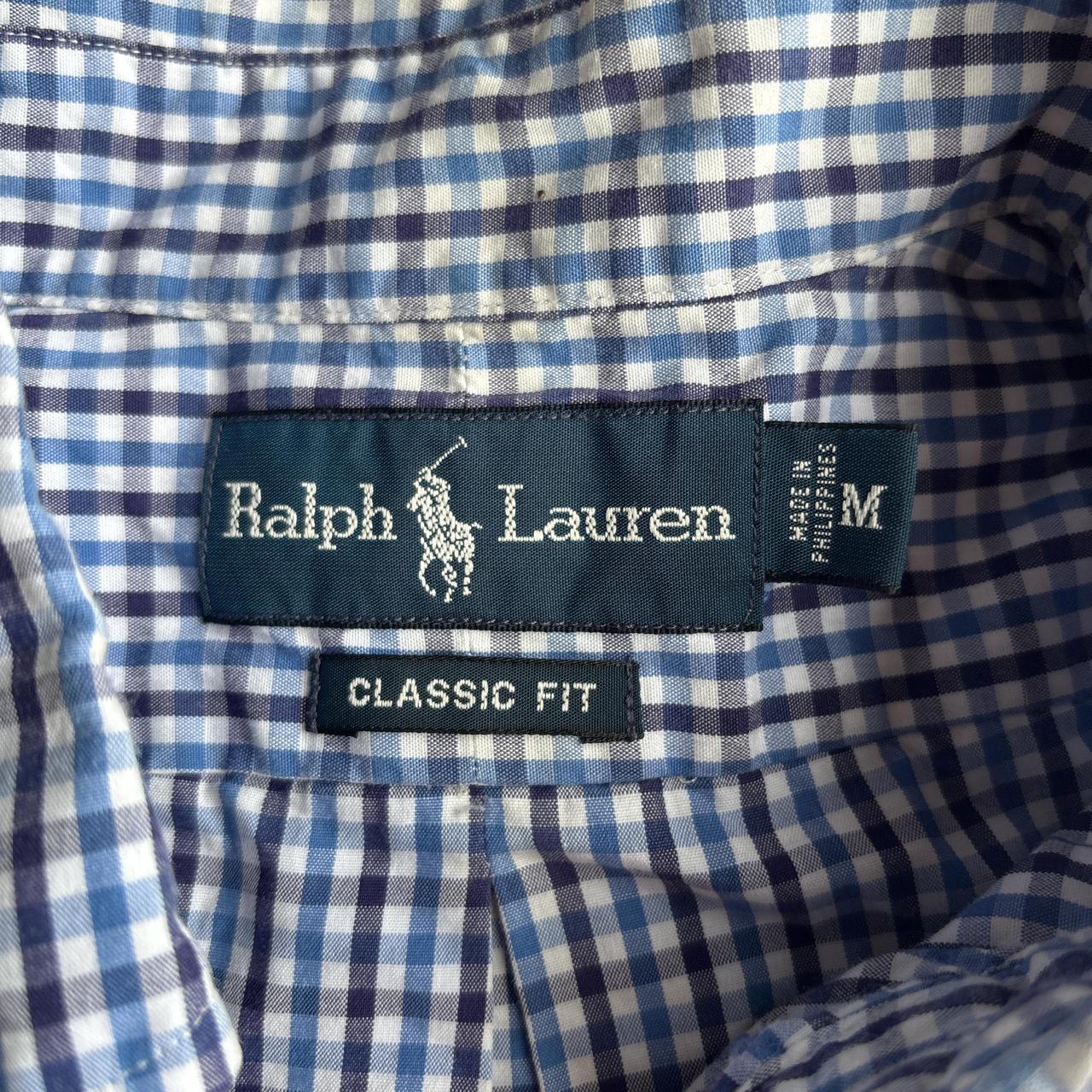 Blue Checkered Ralph Lauren Long-Sleeve Shirt