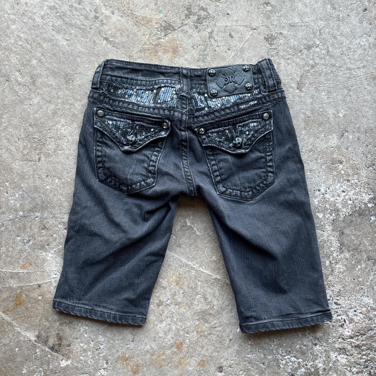 Black Miss Me denim shorts