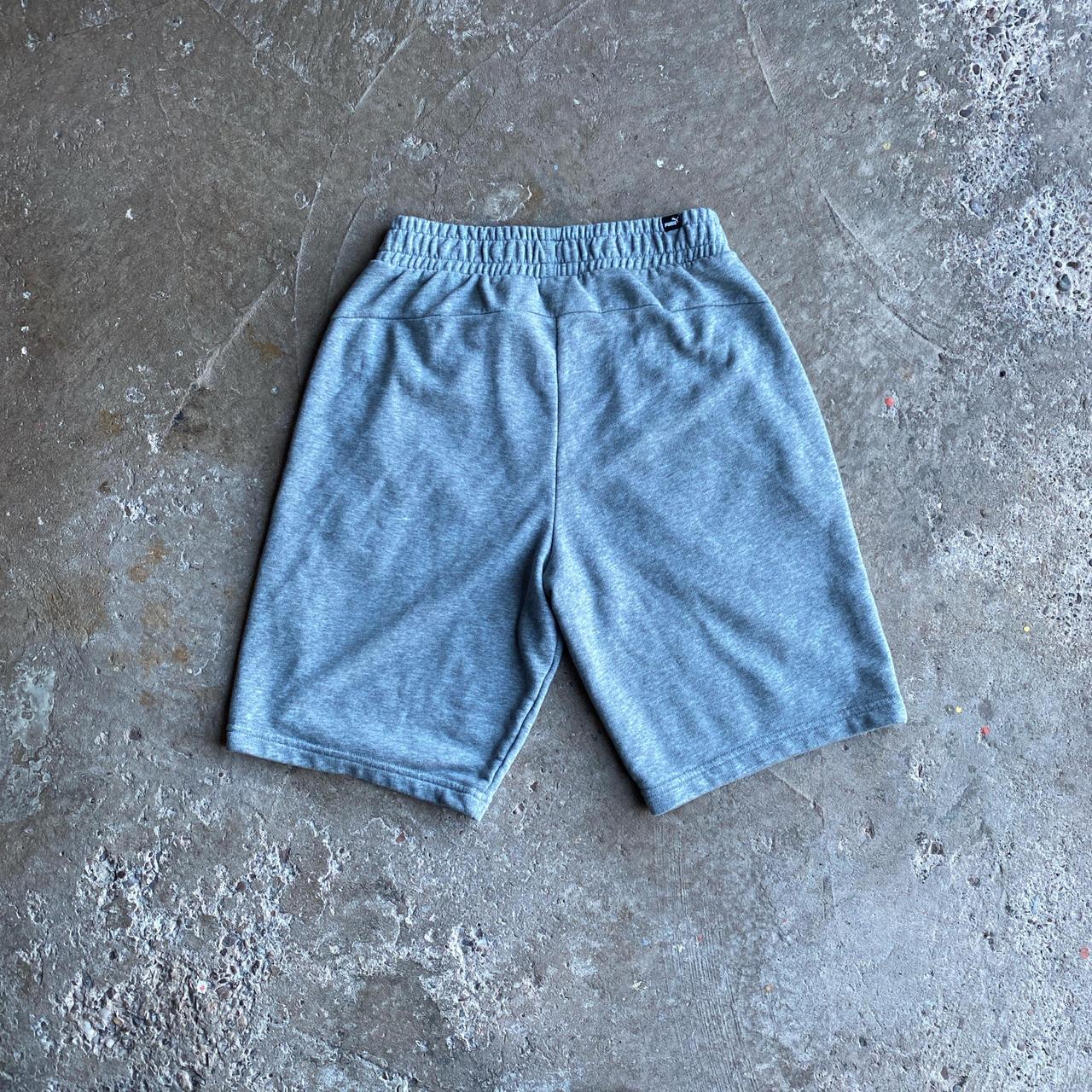 Grey Puma Tracksuit Shorts - M