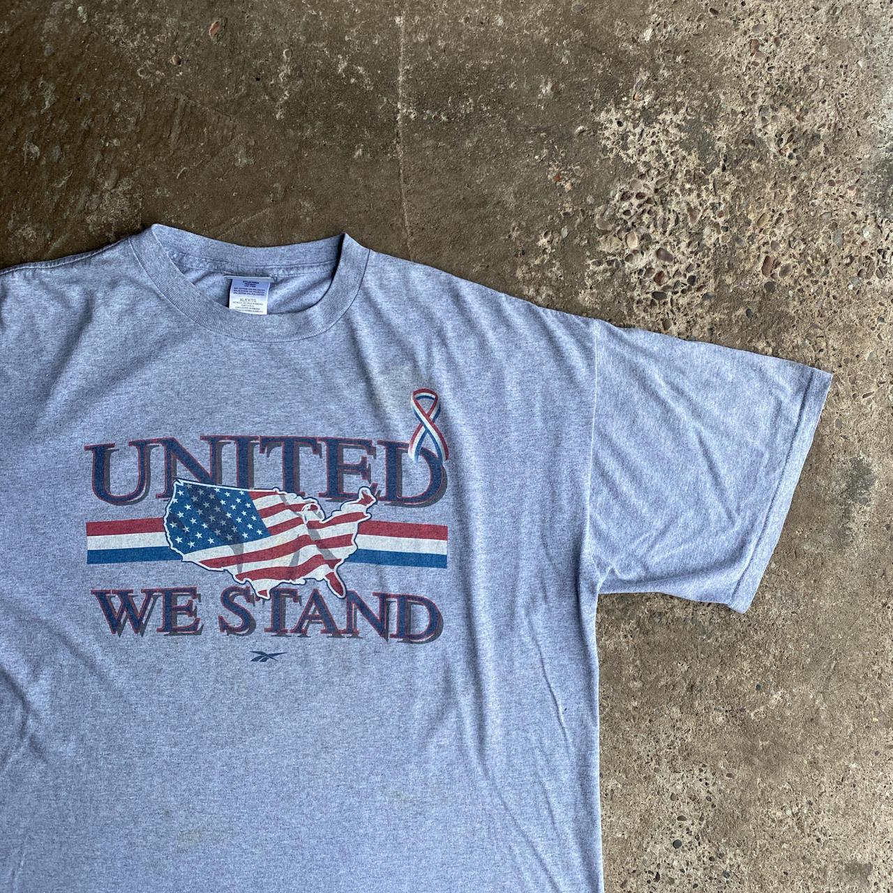 Grey Reebok Graphic USA T-Shirt - XL