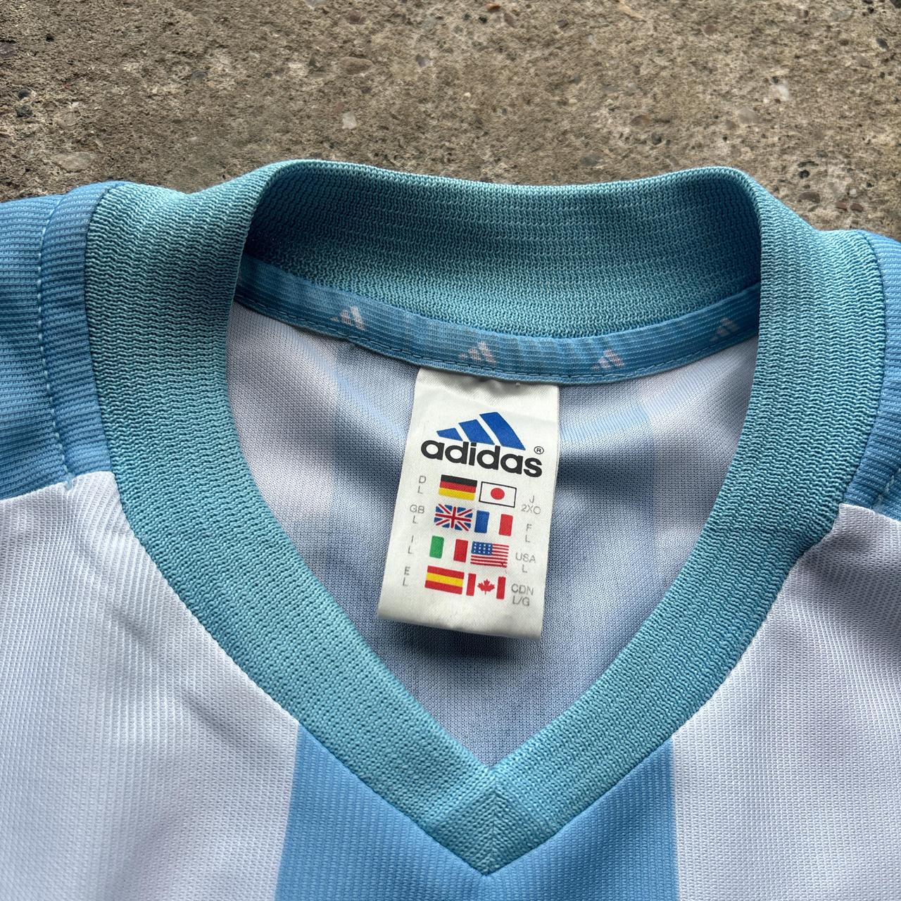 2002 Argentina Adidas Football Shirt w/ Veron, 4 - L