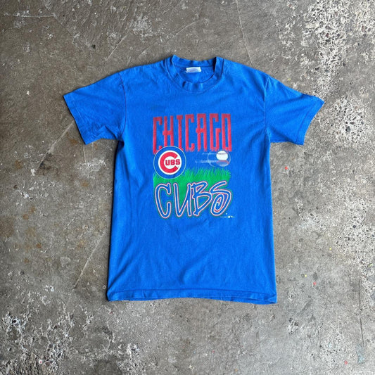 Blue Chicago Cubs Graphic Baby T-Shirt - L (women’s)