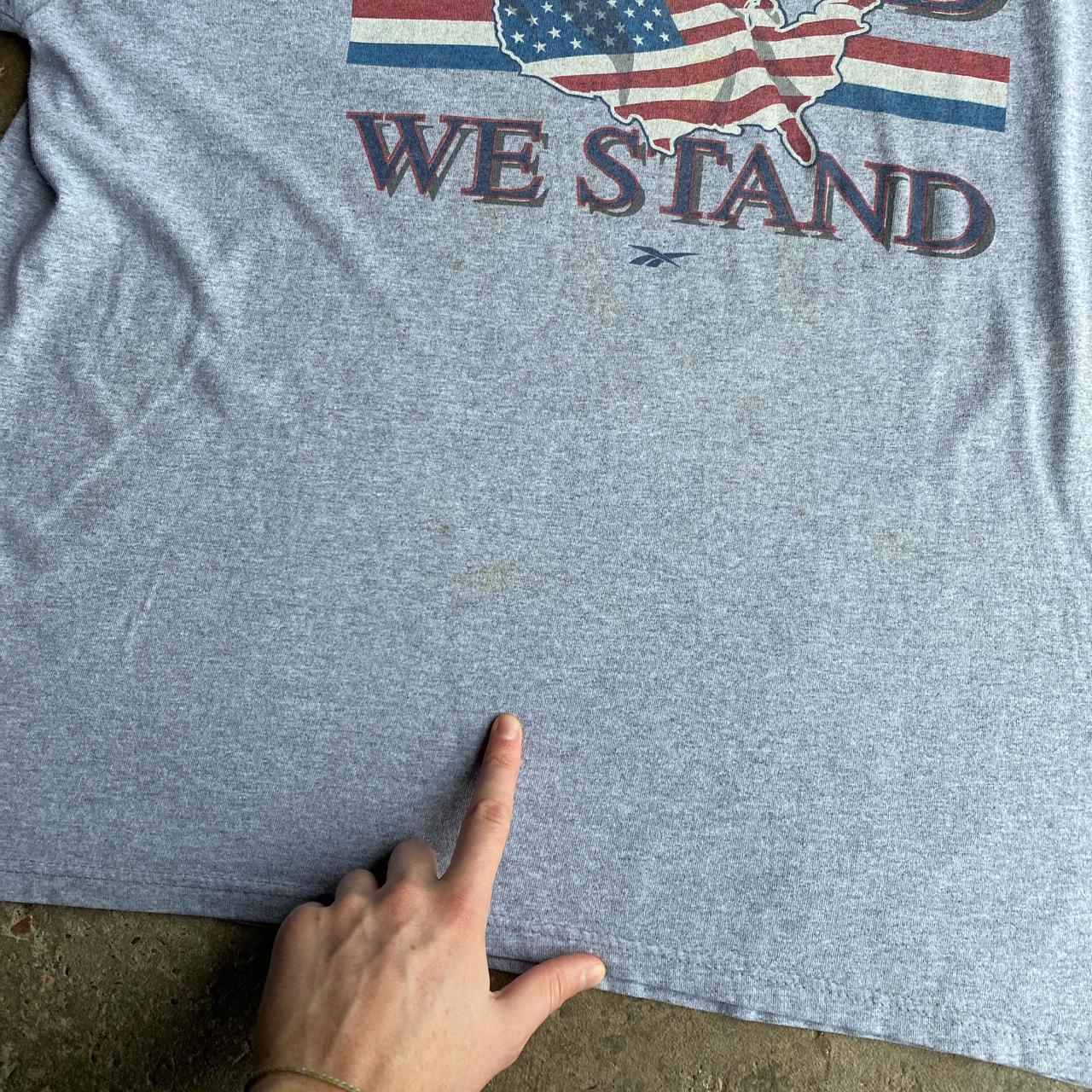 Grey Reebok Graphic USA T-Shirt - XL