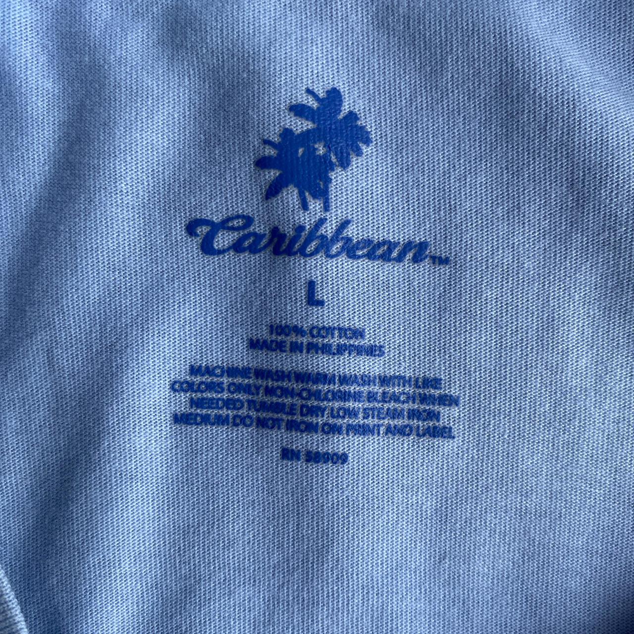 Light Blue Graphic Beer T-Shirt - L