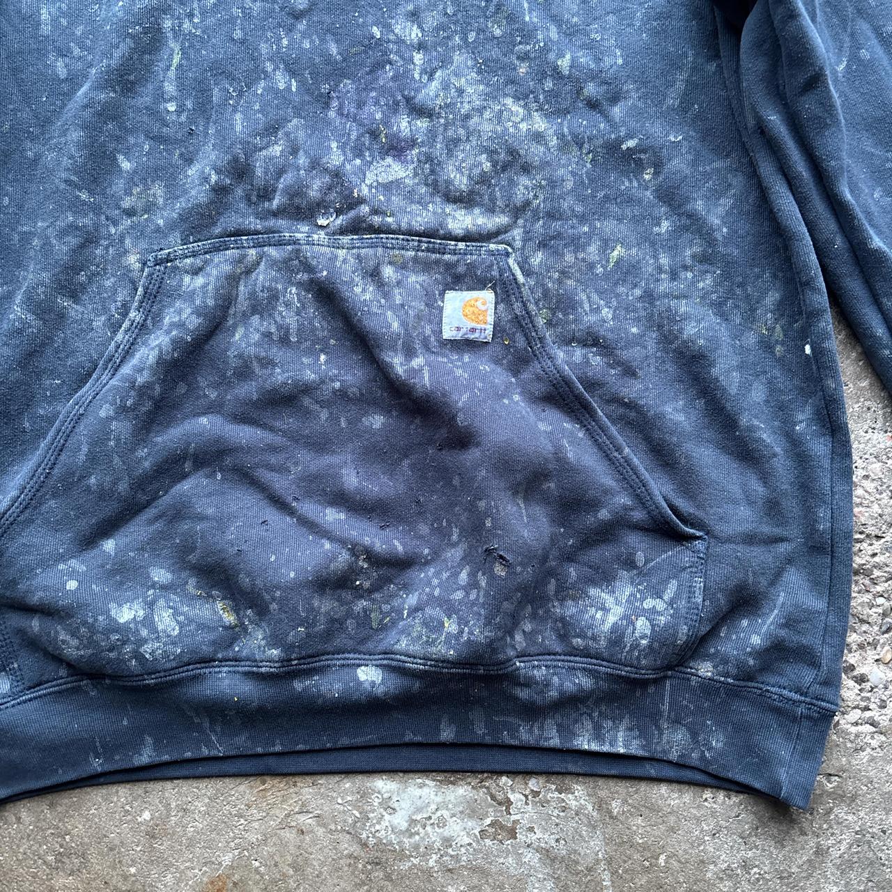 Thrashed Navy Carhartt hoody