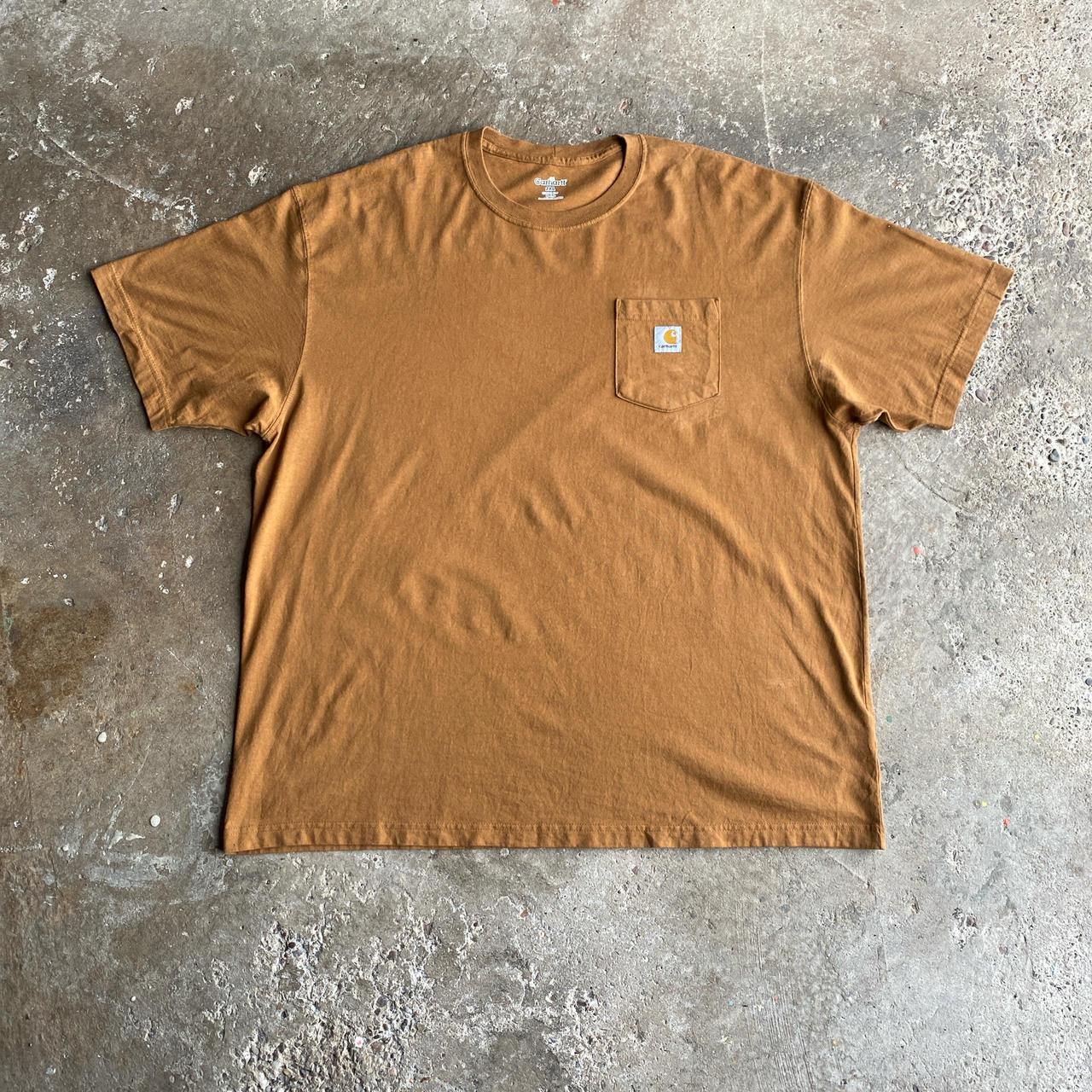 Brown Single Pocket Carhartt T-Shirt - 2XL