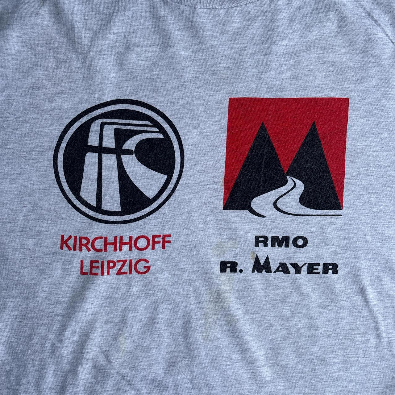 Grey German Graphic Single Stitch T-Shirt - XL