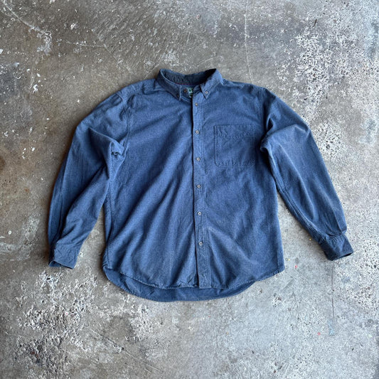 Blue Cotton Woolrich Long-Sleeve Shirt