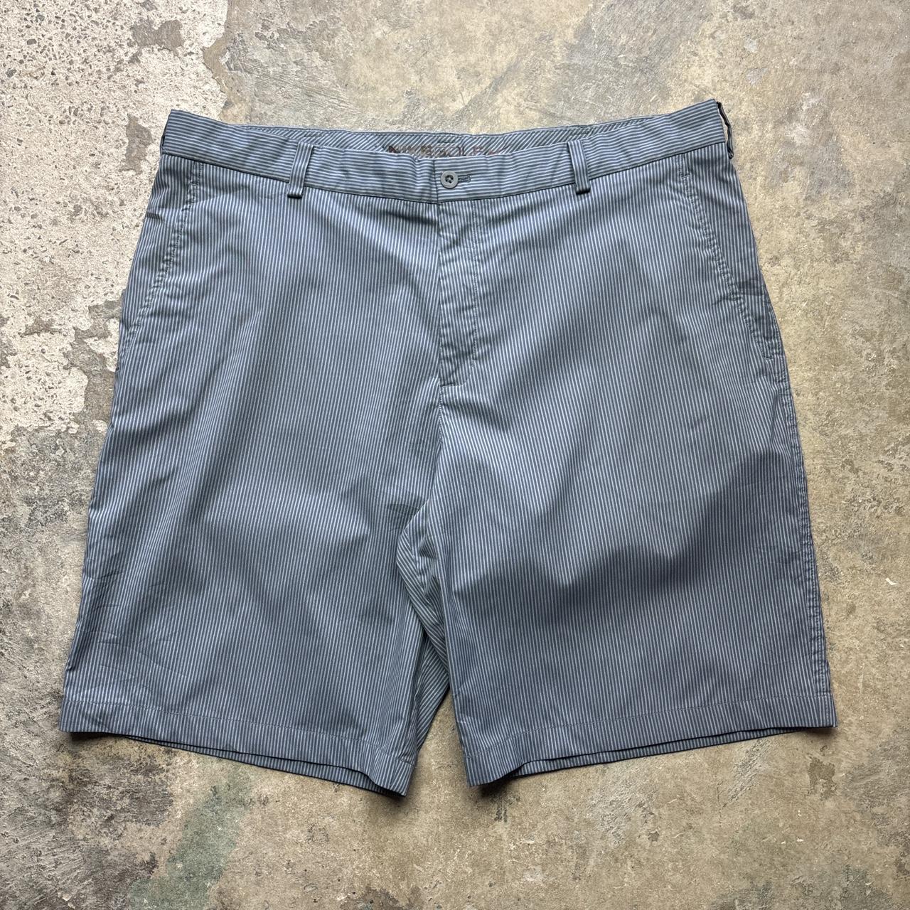 Grey Nike Golf striped shorts - W38