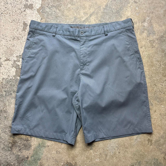Grey Nike Golf striped shorts - W38