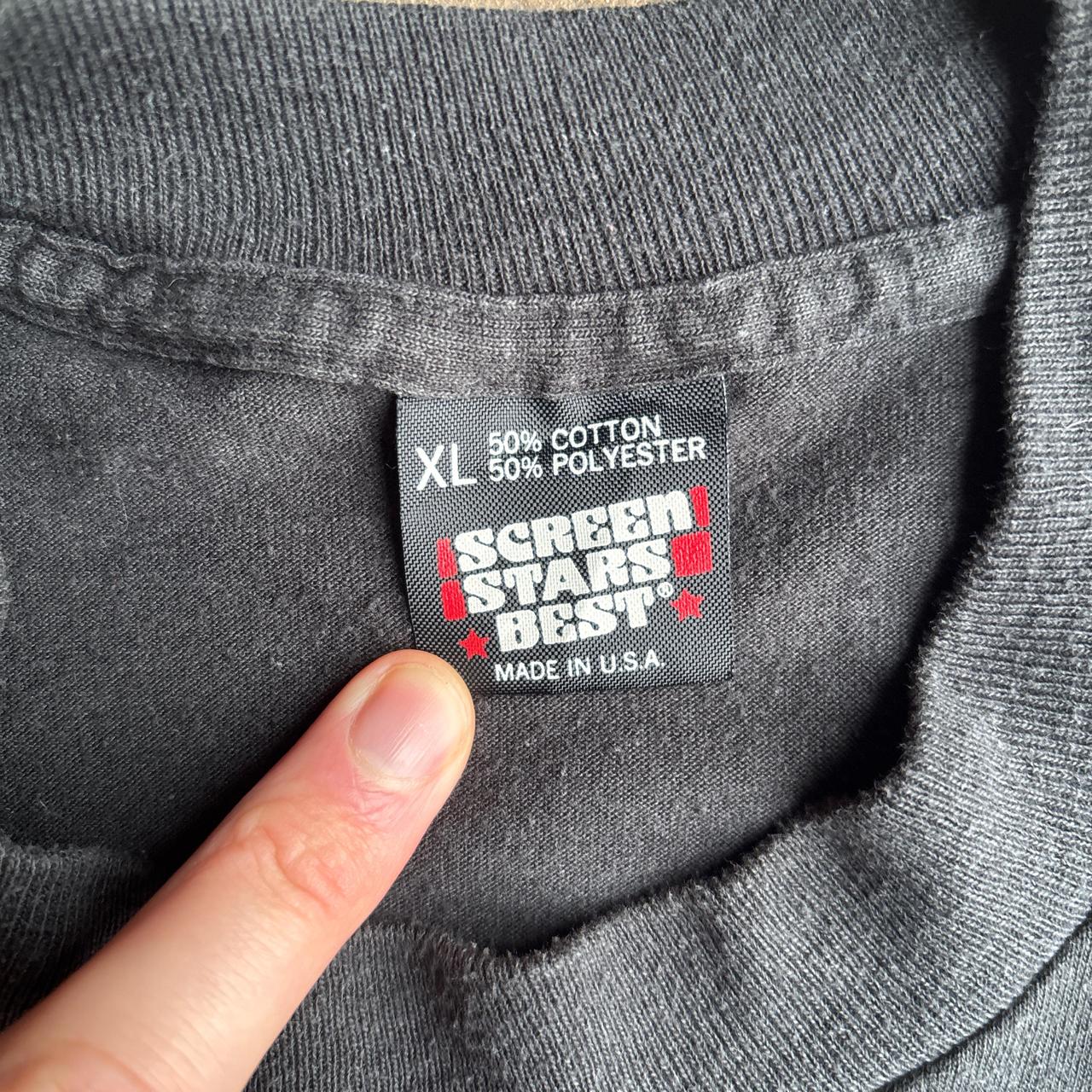 Vintage Black ‘Dite’ Graphic Single Stitch T-Shirt - XL