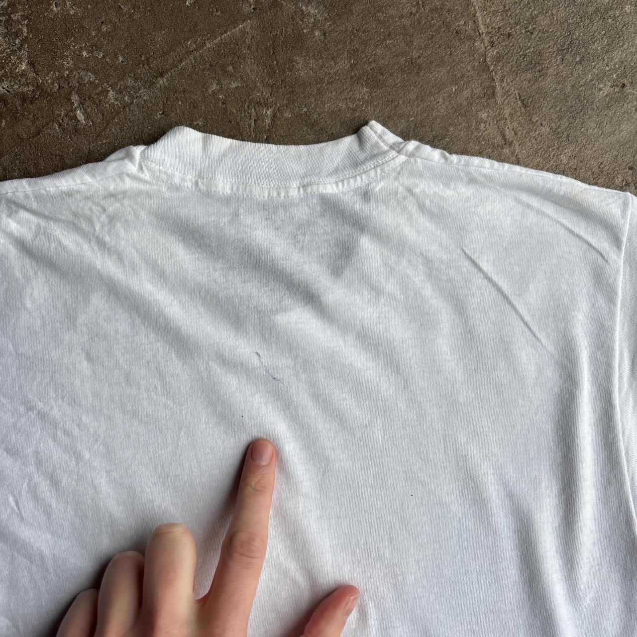 Vintage White Graphic Aztec Single Stitch T-Shirt - M